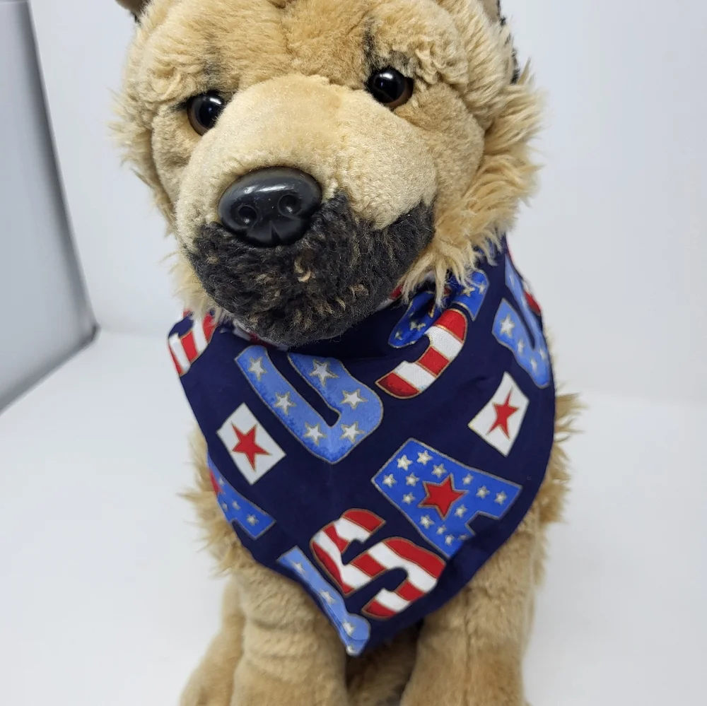 Small Pet Bandana USA Patriotic‎ 4th of July America Theme New